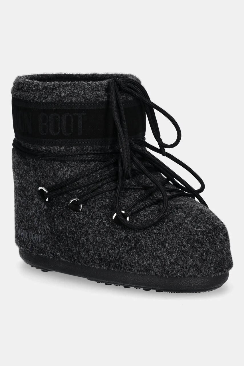 Levně Sněhule Moon Boot MB ICON LOW FELT černá barva, 80D1409590 N003