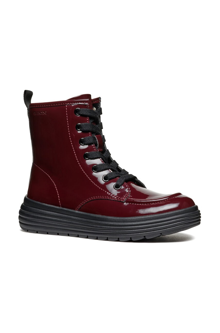 Geox bocanci copii PHAOLAE culoarea bordo, J46ETA.000HH