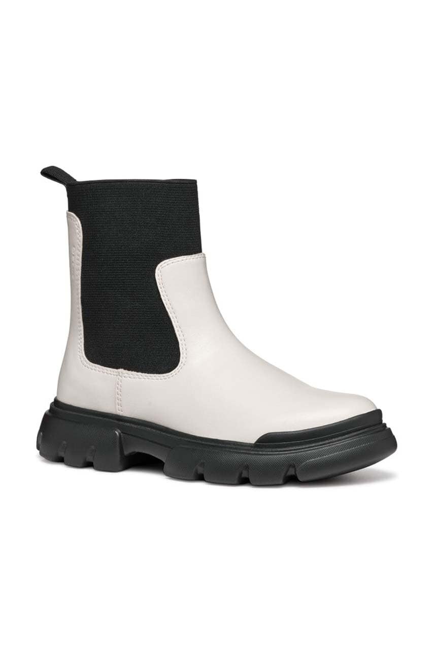 Geox bocanci copii JUNETTE culoarea alb, J46HVC.0BCNH
