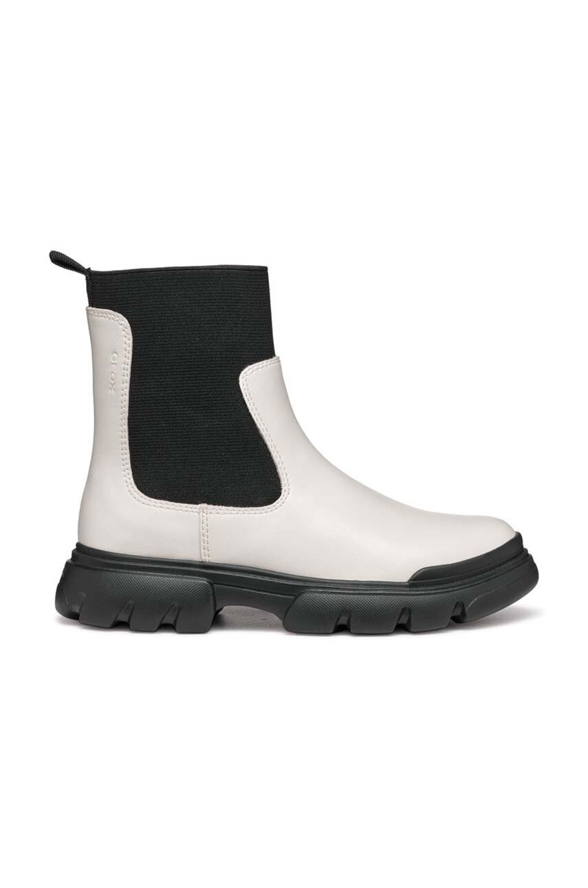 Дитячі черевики Geox JUNETTE колір білий  J46HVC.0BCNH Дитячі черевики Geox JUNETTE колір білий  J46HVC.0BCNH