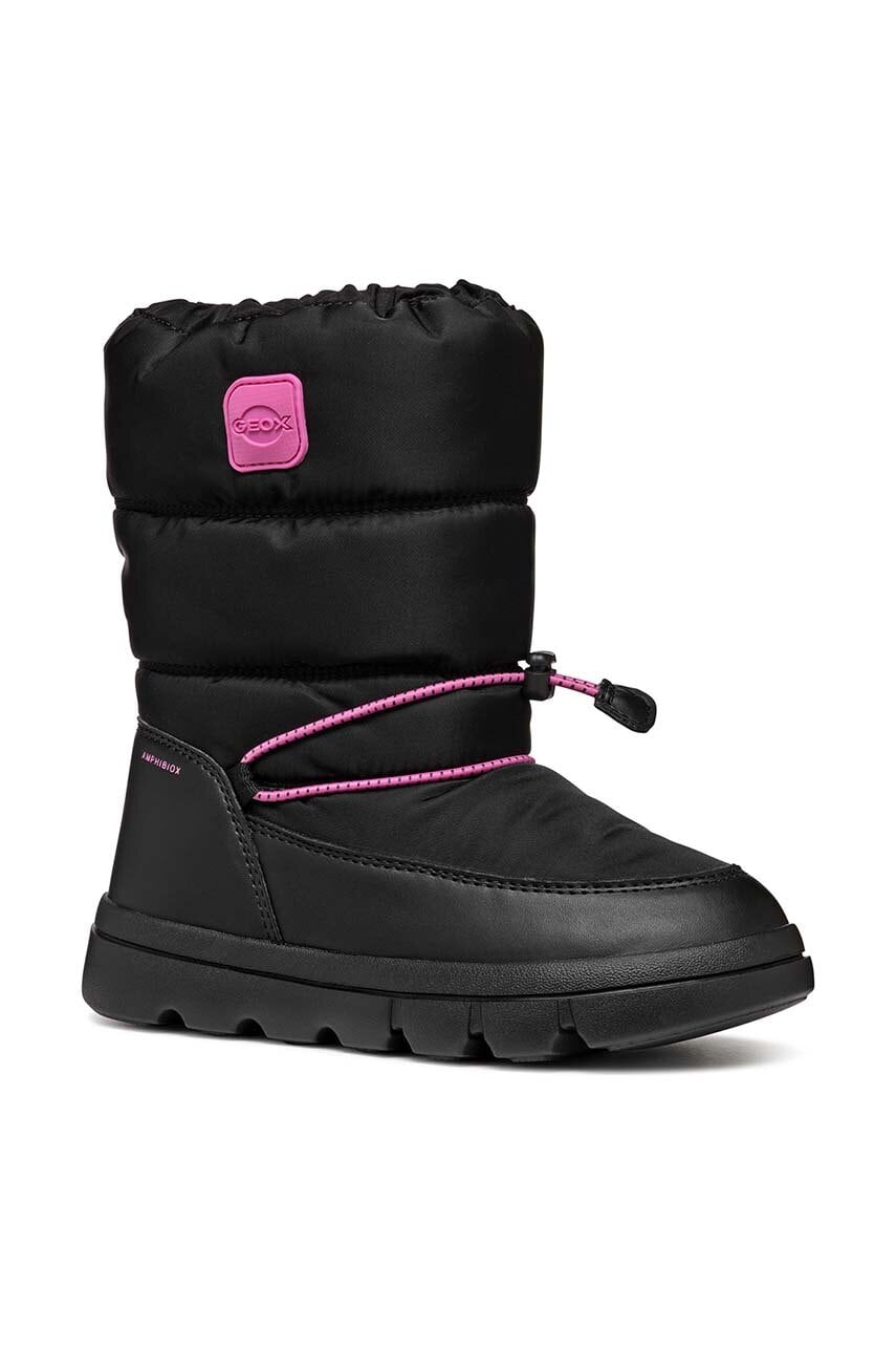 Geox cizme de iarna pentru copii WILLABOOM culoarea negru, J46HWB.0FU54 Geox cizme de iarna pentru copii WILLABOOM culoarea negru, J46HWB.0FU54