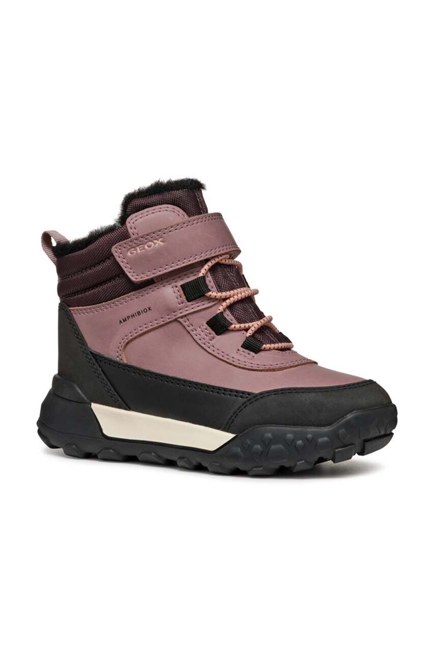 Geox cizme de iarna pentru copii TREKKYUP AB culoarea roz, J46M7A.0MEFU