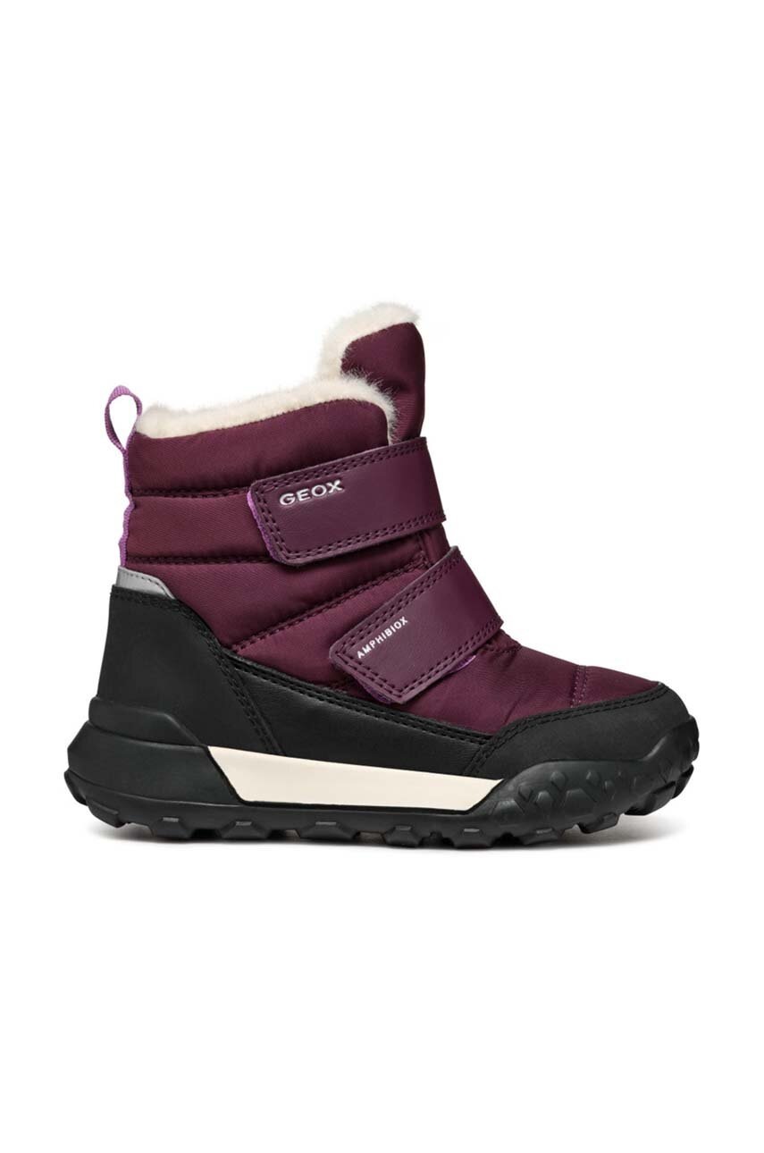 Дитячі зимові черевики Geox TREKKYUP AB колір бордовий J46M7B.0FU50