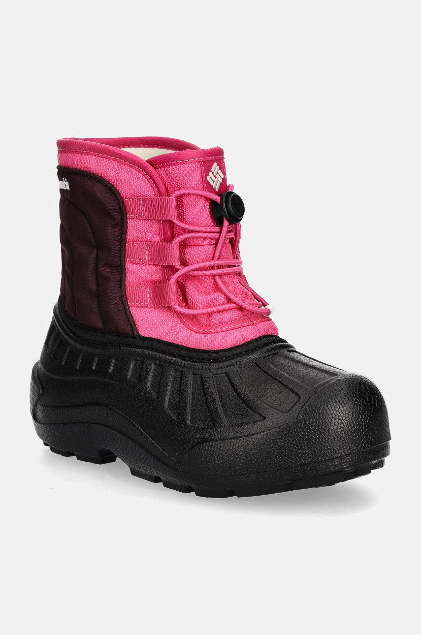 Columbia cizme de iarna pentru copii POWDERBUG SNOWLITE LACE culoarea roz, 2103521 Columbia cizme de iarna pentru copii POWDERBUG SNOWLITE LACE culoarea roz, 2103521