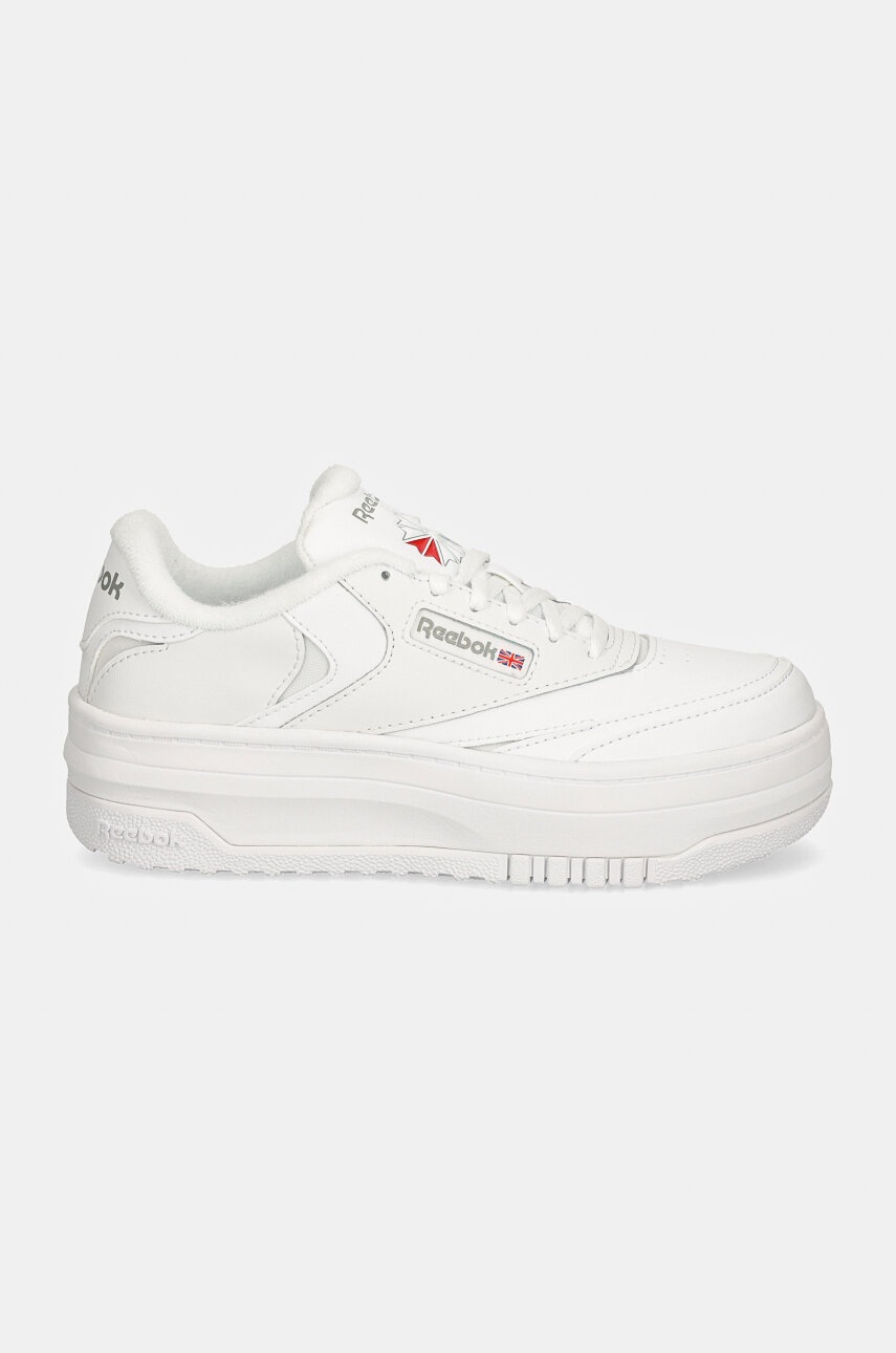 Детские кожаные кроссовки Reebok Classic CLUB C EXTRA цвет белый 100075205