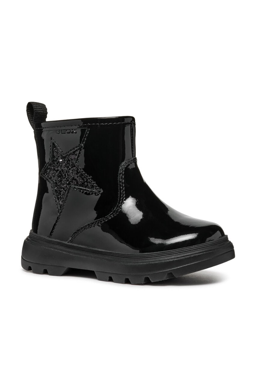 Geox ghete din piele pentru copii KIDDARTAH culoarea negru, B465YB.066EW Geox ghete din piele pentru copii KIDDARTAH culoarea negru, B465YB.066EW