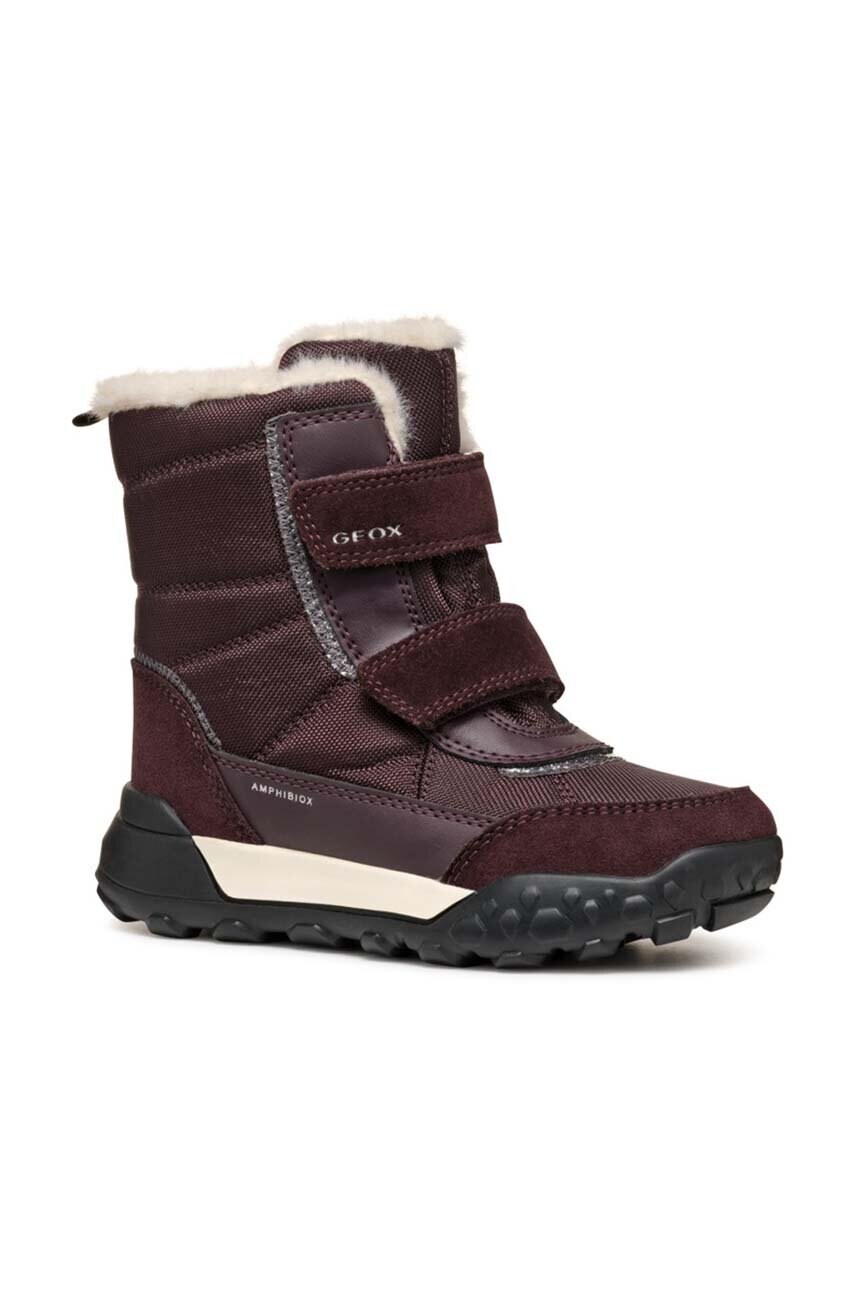 Geox cizme de iarna copii TREKKYUP AB culoarea bordo, J46M7E.0FU22