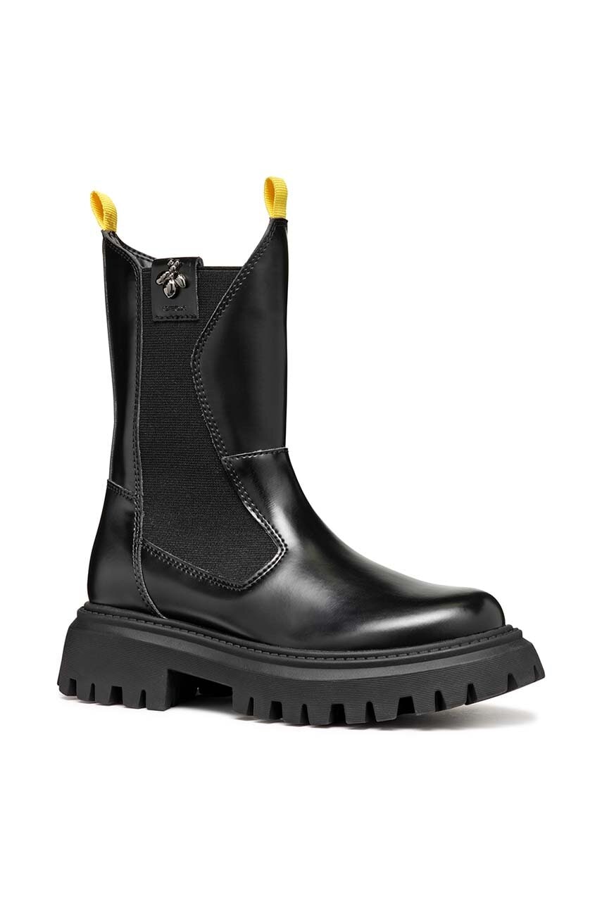 Geox botine copii MAQUINNENS culoarea negru, J46M6A.0CNNH Geox botine copii MAQUINNENS culoarea negru, J46M6A.0CNNH