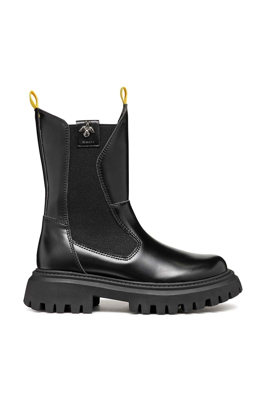 Дитячі черевики Geox MAQUINNENS колір чорний  J46M6A.0CNNH