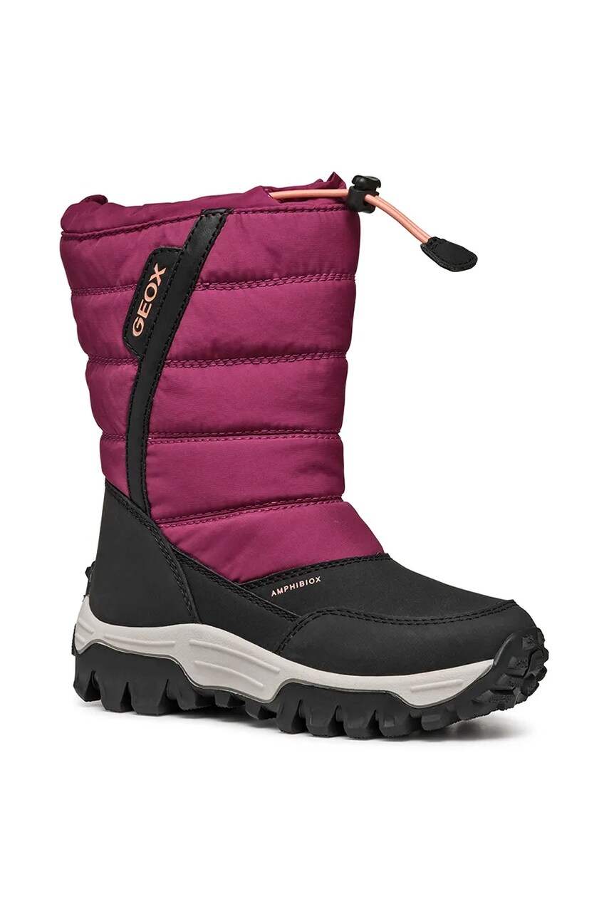 Geox cizme de iarna copii HIMALAYA AB culoarea violet, J26FTA.0FU54