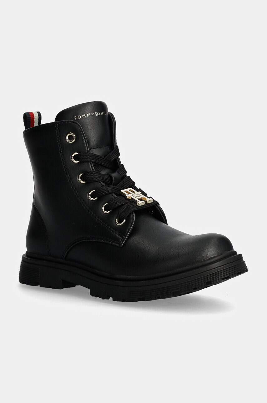 Levně Dětské workery Tommy Hilfiger černá barva, T1A5-33561