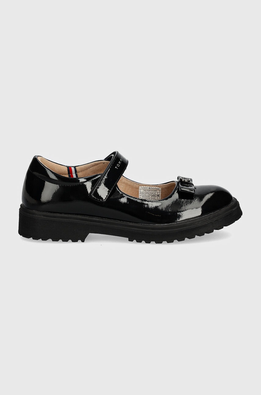 Дитячі туфлі Tommy Hilfiger колір чорний T3A3-32580