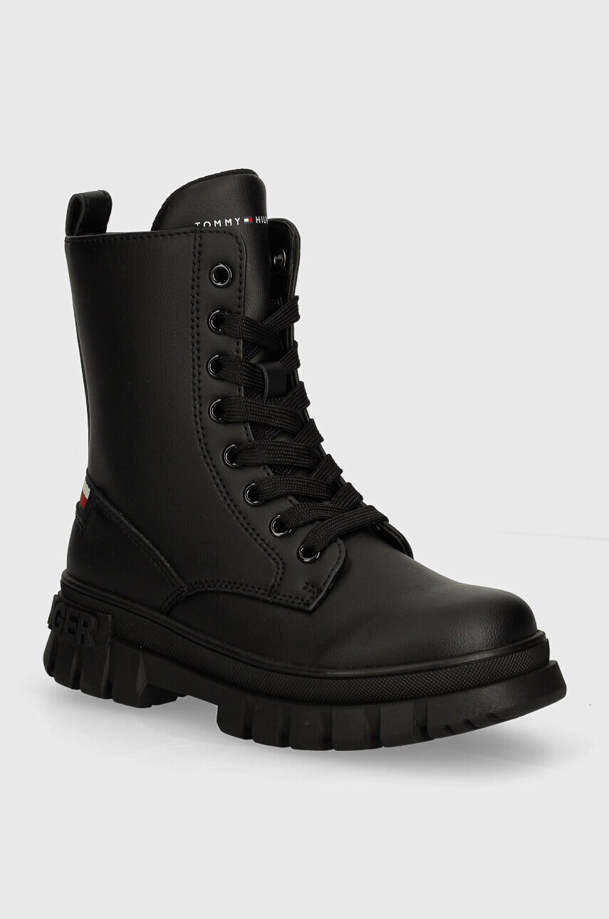 Levně Dětské workery Tommy Hilfiger černá barva, T3A5-33600