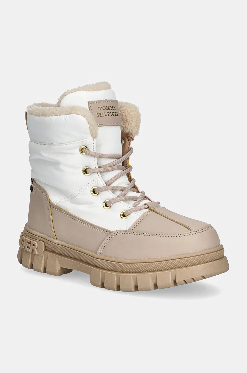 Levně Dětské boty Tommy Hilfiger béžová barva, T3A5-33609