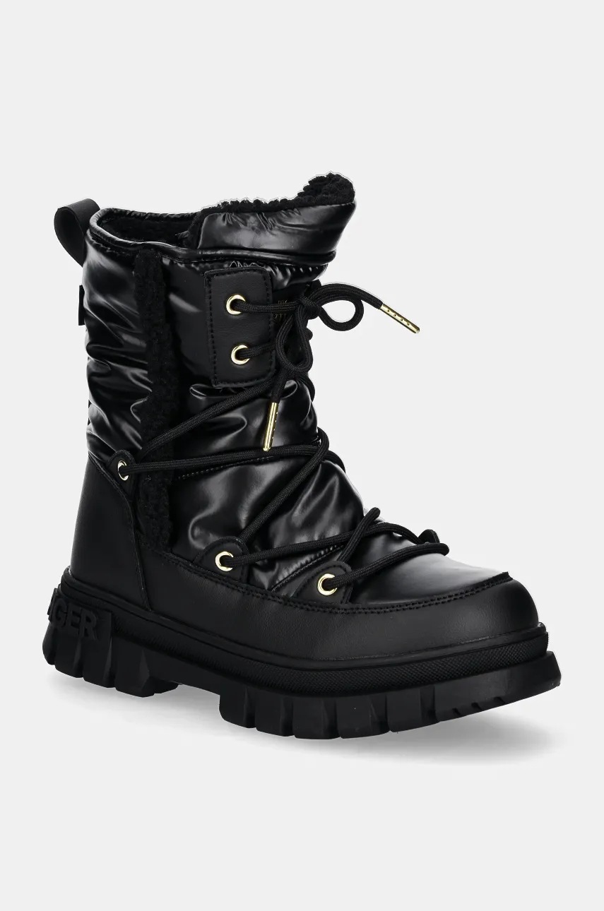 

Детски зимни обувки Tommy Hilfiger в черно T3A5-33610, Черен