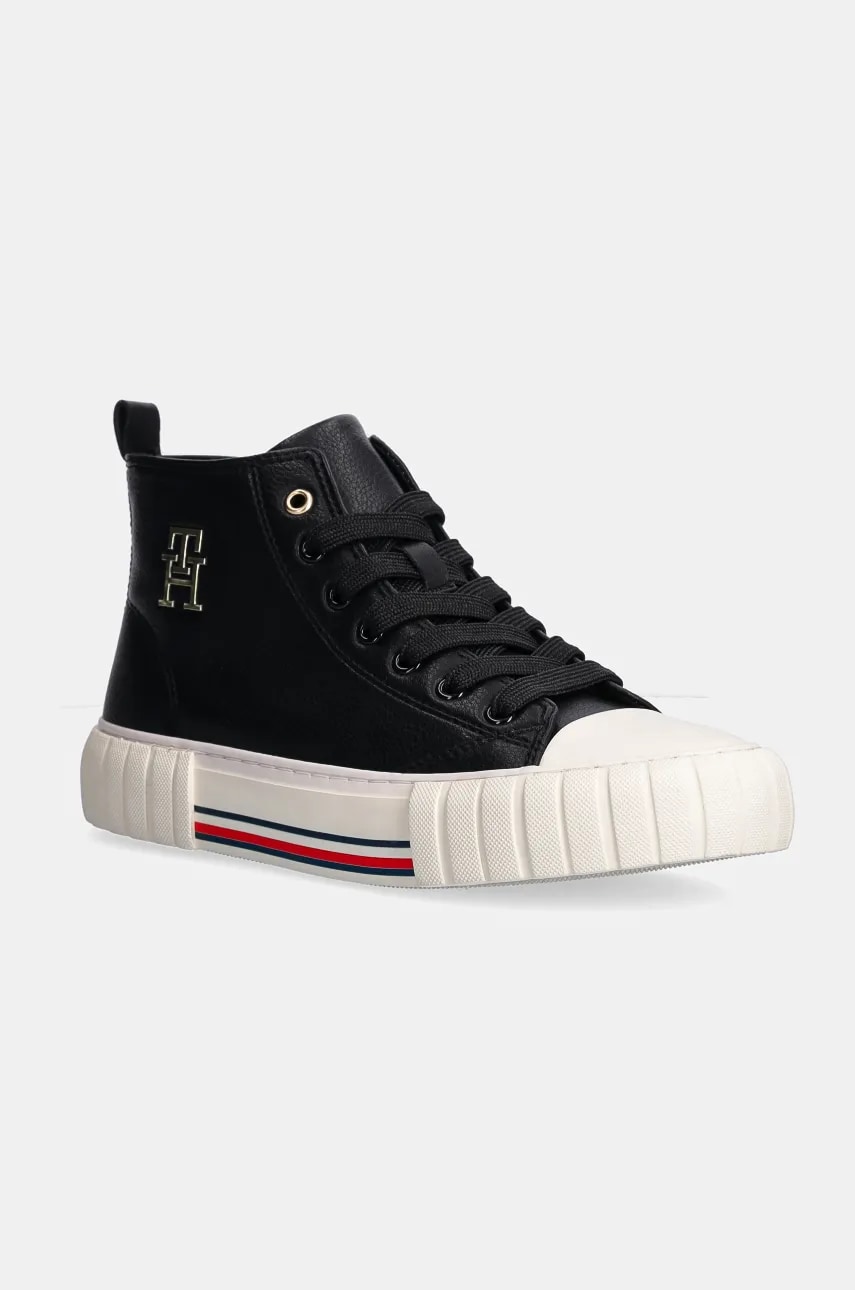 Levně Dětské tenisky Tommy Hilfiger černá barva, T3A9-33544
