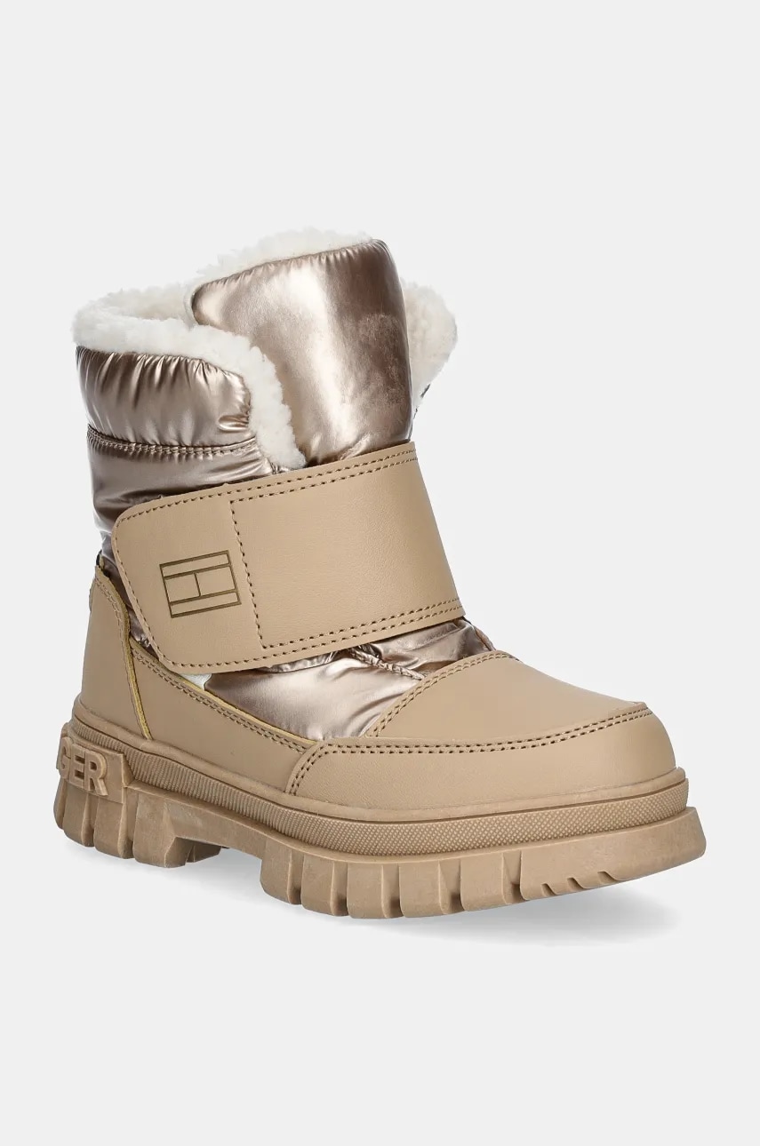 Levně Dětské zimní boty Tommy Hilfiger zelená barva, T1A5-33605