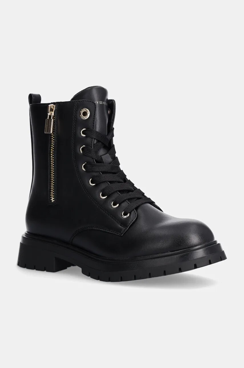 Levně Dětské workery Tommy Hilfiger černá barva, T3A5-33567