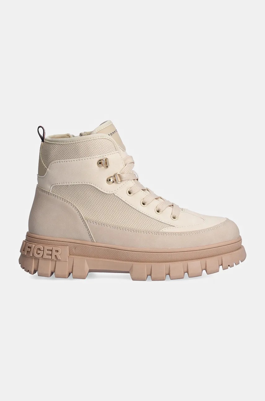 Детские ботинки Tommy Hilfiger цвет бежевый  T3A5-33602
