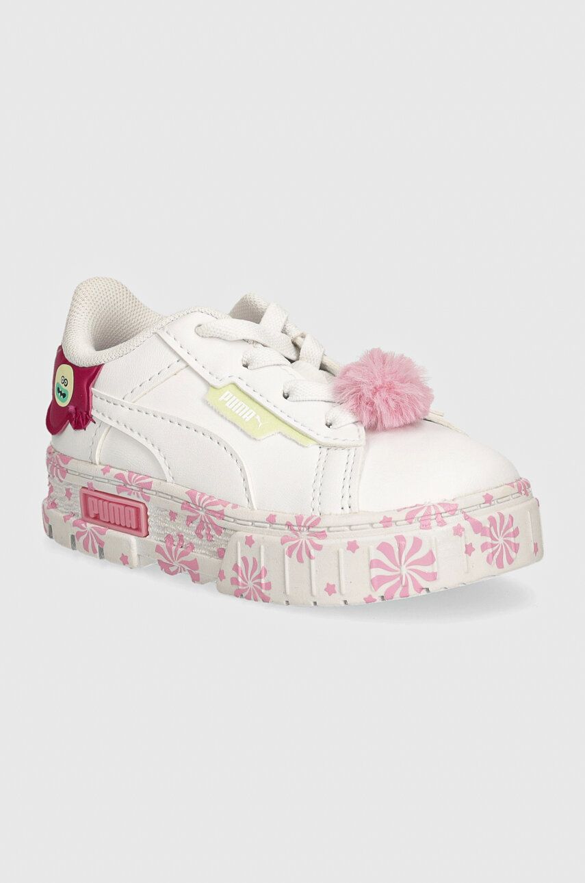 Puma sneakers pentru copii Mayze Crashed Trolls 2 culoarea roz, 398944