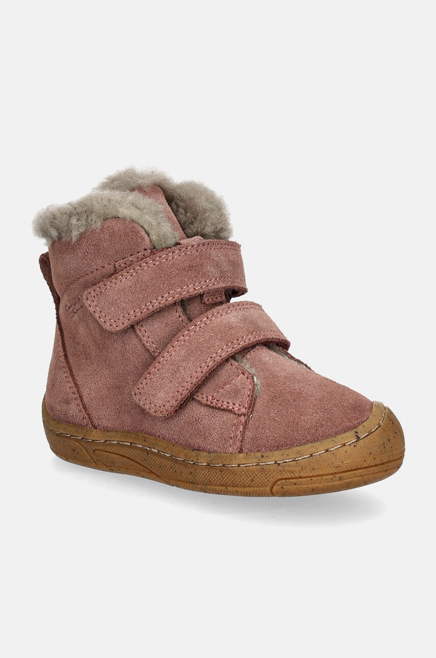 Froddo cizme de zapada din piele intoarsa MINNI SUEDE culoarea roz, G2110141