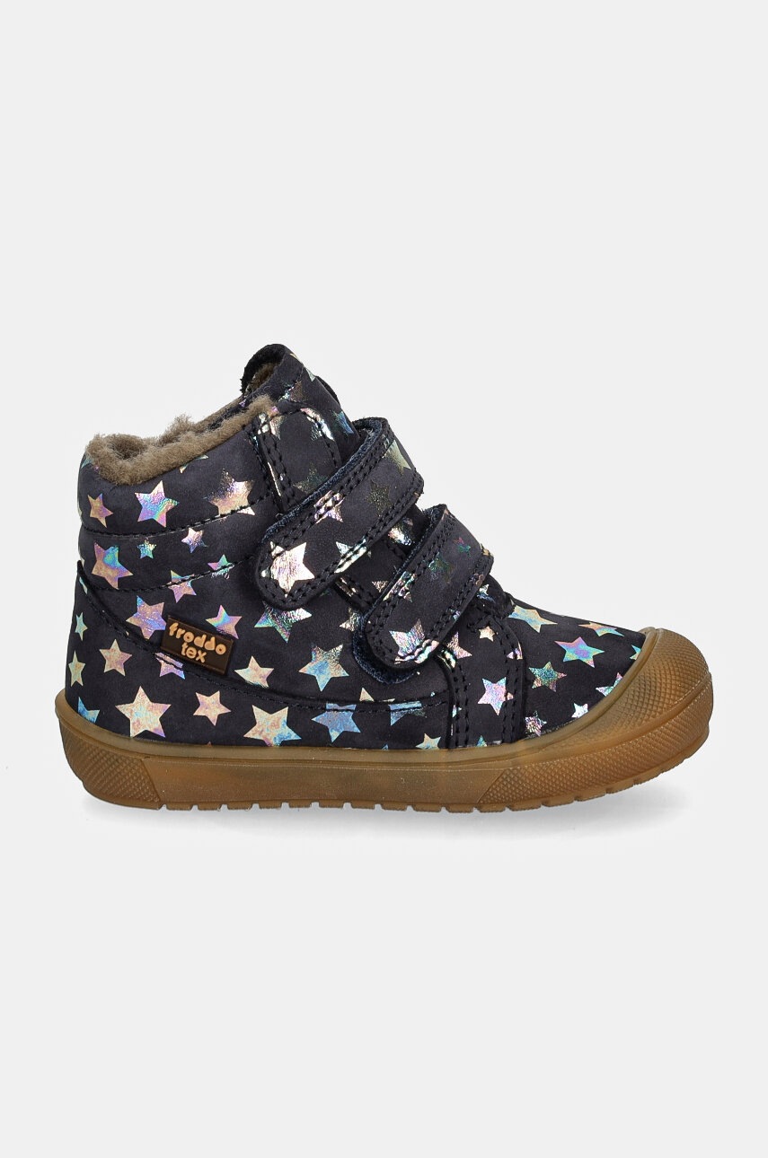 Дитячі шкіряні зимові черевики Froddo OLLIE WOOL TEX колір синій G2110138