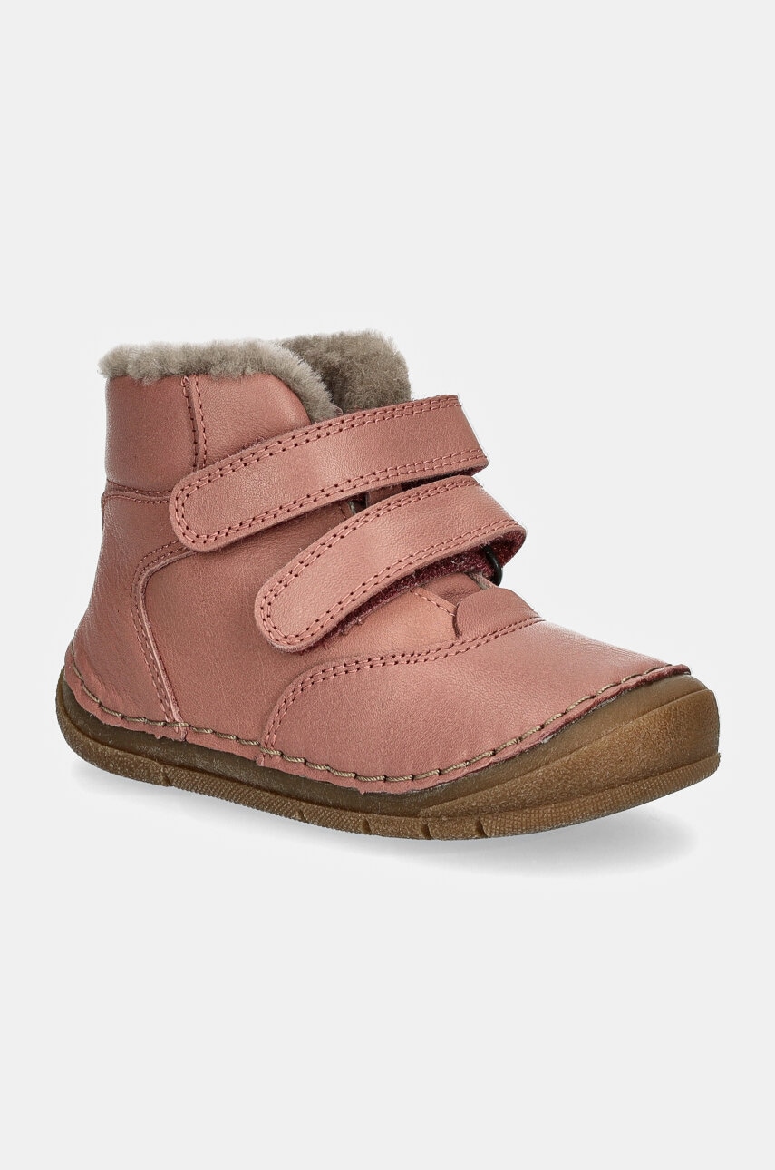 Froddo ghete de zapada din piele pentru copii PAIX UP WINTER culoarea roz, G2110143
