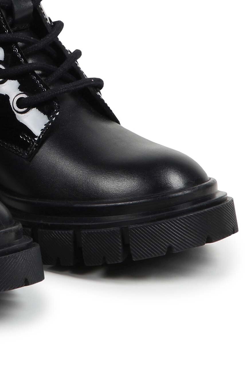 Детские кожаные полусапожки Dkny цвет чёрный  D60878