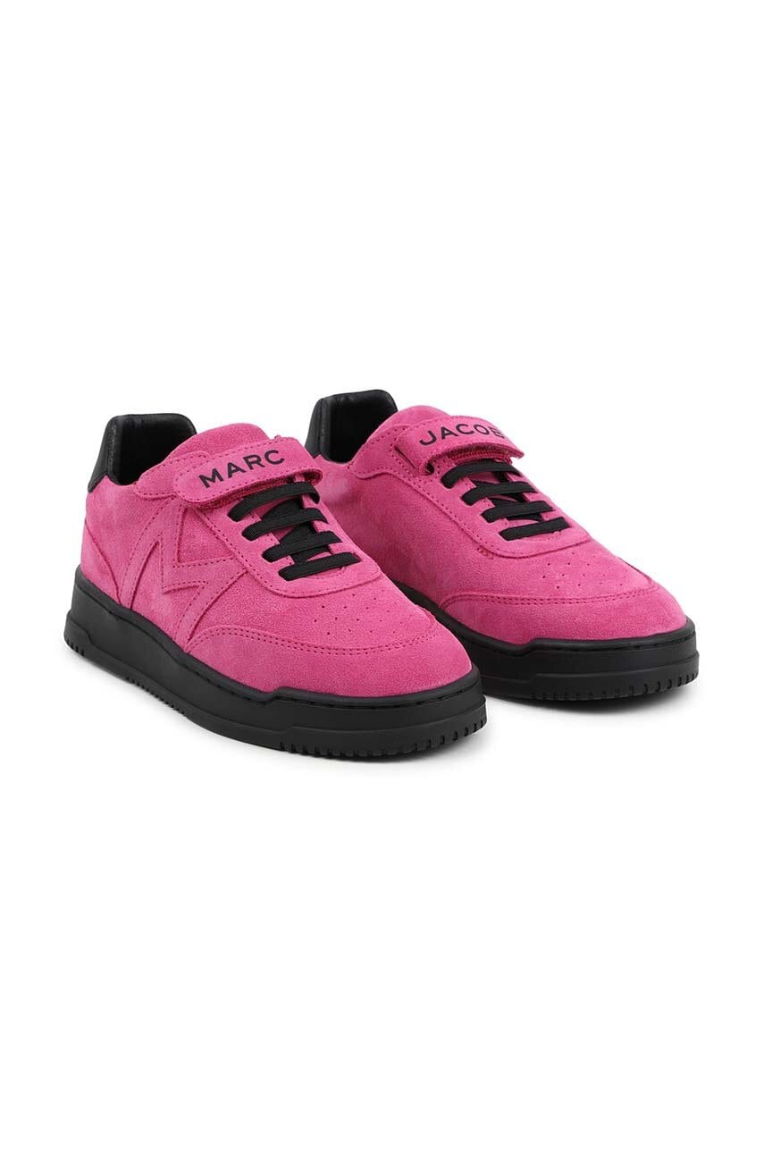 Marc Jacobs sneakers de piele întoarsă pentru copii culoarea violet, W60383