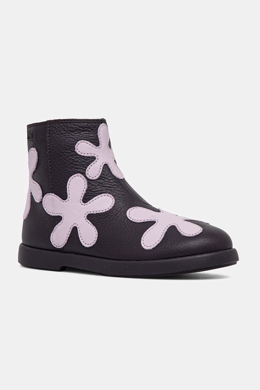 Camper ghete din piele pentru copii TWS culoarea violet, K900374.001 Camper ghete din piele pentru copii TWS culoarea violet, K900374.001