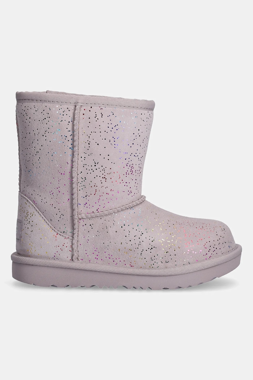 Детские замшевые сапоги UGG CLASSIC II SHIMMER SKY цвет фиолетовый 1157708T Детские замшевые сапоги UGG CLASSIC II SHIMMER SKY цвет фиолетовый 1157708T