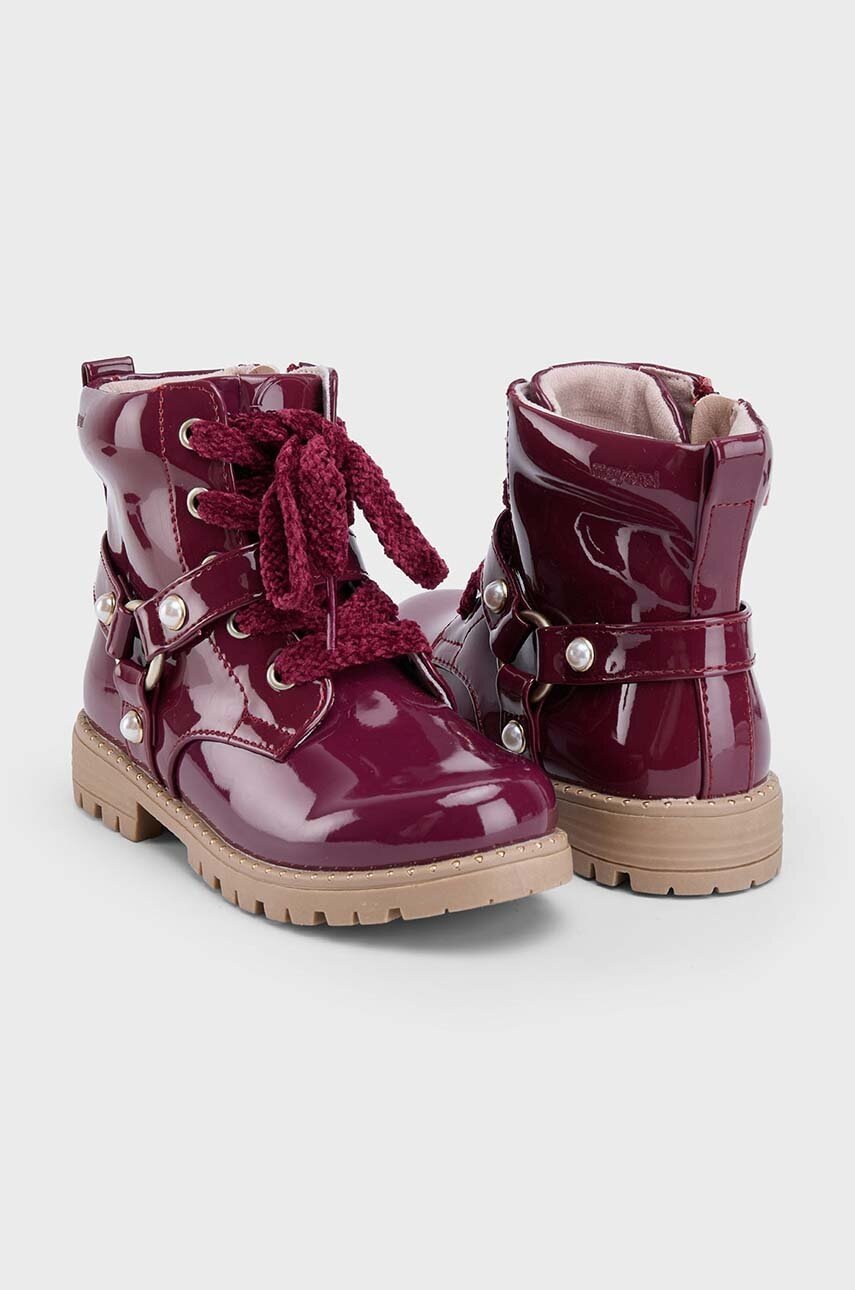 Дитячі черевики Mayoral колір бордовий  44479