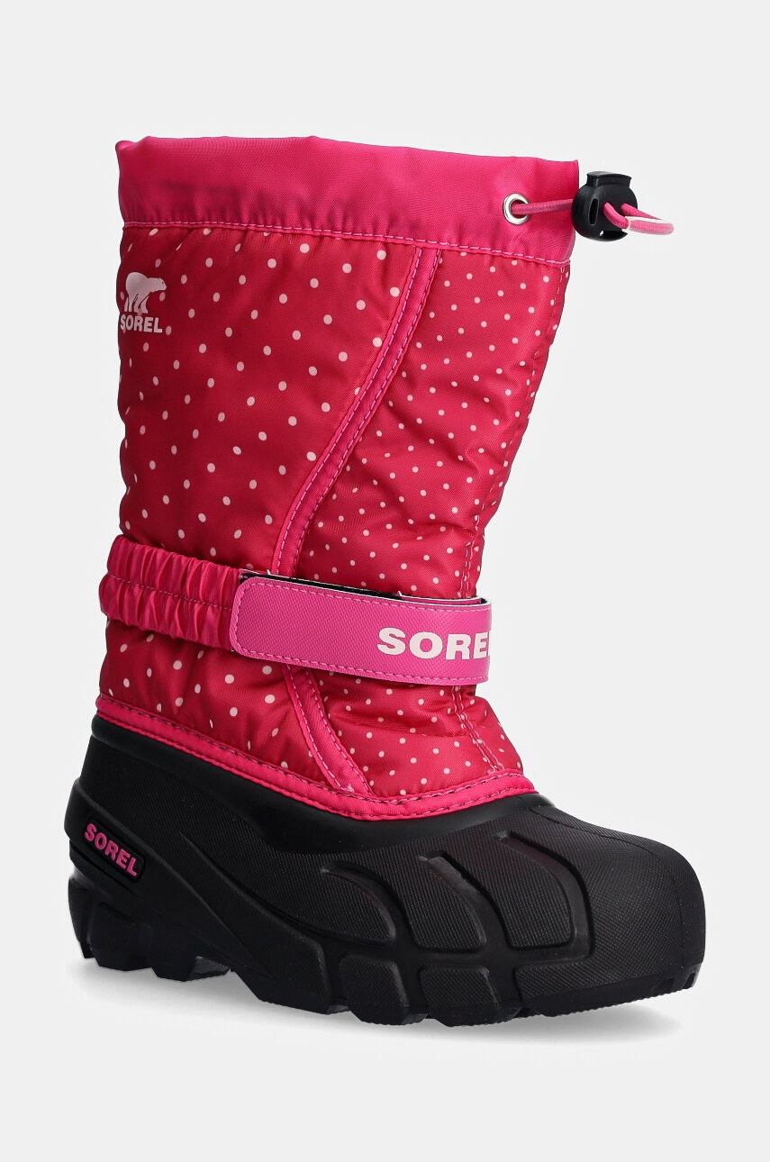 Sorel cizme de iarna copii CHILDRENS FLURRY BO culoarea roz, 2114091