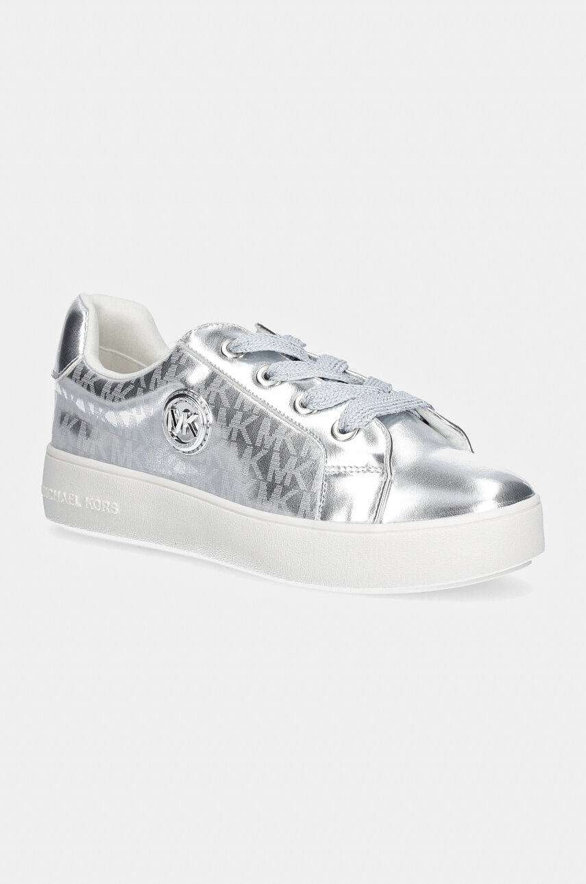 Michael Kors sneakers pentru copii JORDANA AUDREY culoarea argintiu, MK101061 Michael Kors sneakers pentru copii JORDANA AUDREY culoarea argintiu, MK101061