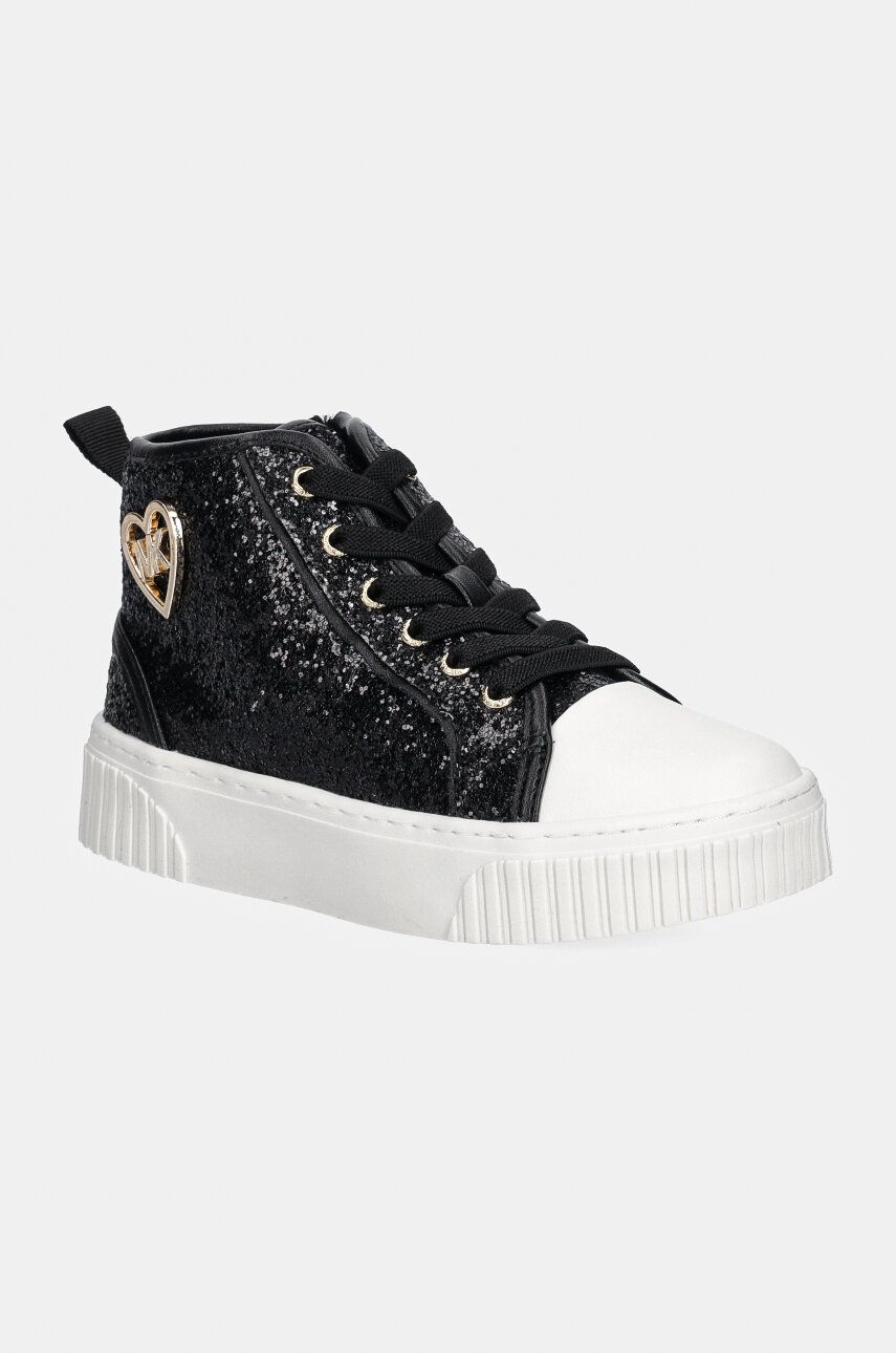 Michael Kors tenisi copii SKATE SPLIT 3 GLITTER culoarea negru, MK101080