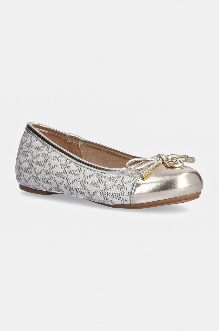 Michael Kors balerini copii KENYA BOW culoarea auriu, MK101128