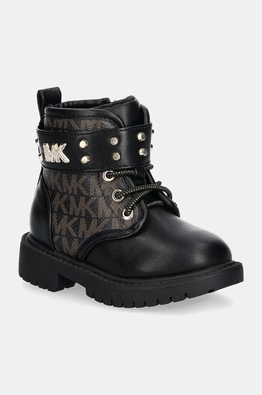 Michael Kors bocanci copii MADELINE HASKELL STUD culoarea negru, MK100893 Michael Kors bocanci copii MADELINE HASKELL STUD culoarea negru, MK100893