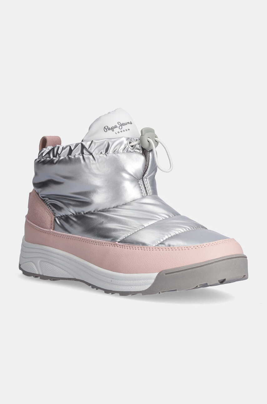 Pepe Jeans cizme de iarna copii JARVISLOSSOM culoarea argintiu, PGS50200 Pepe Jeans cizme de iarna copii JARVISLOSSOM culoarea argintiu, PGS50200
