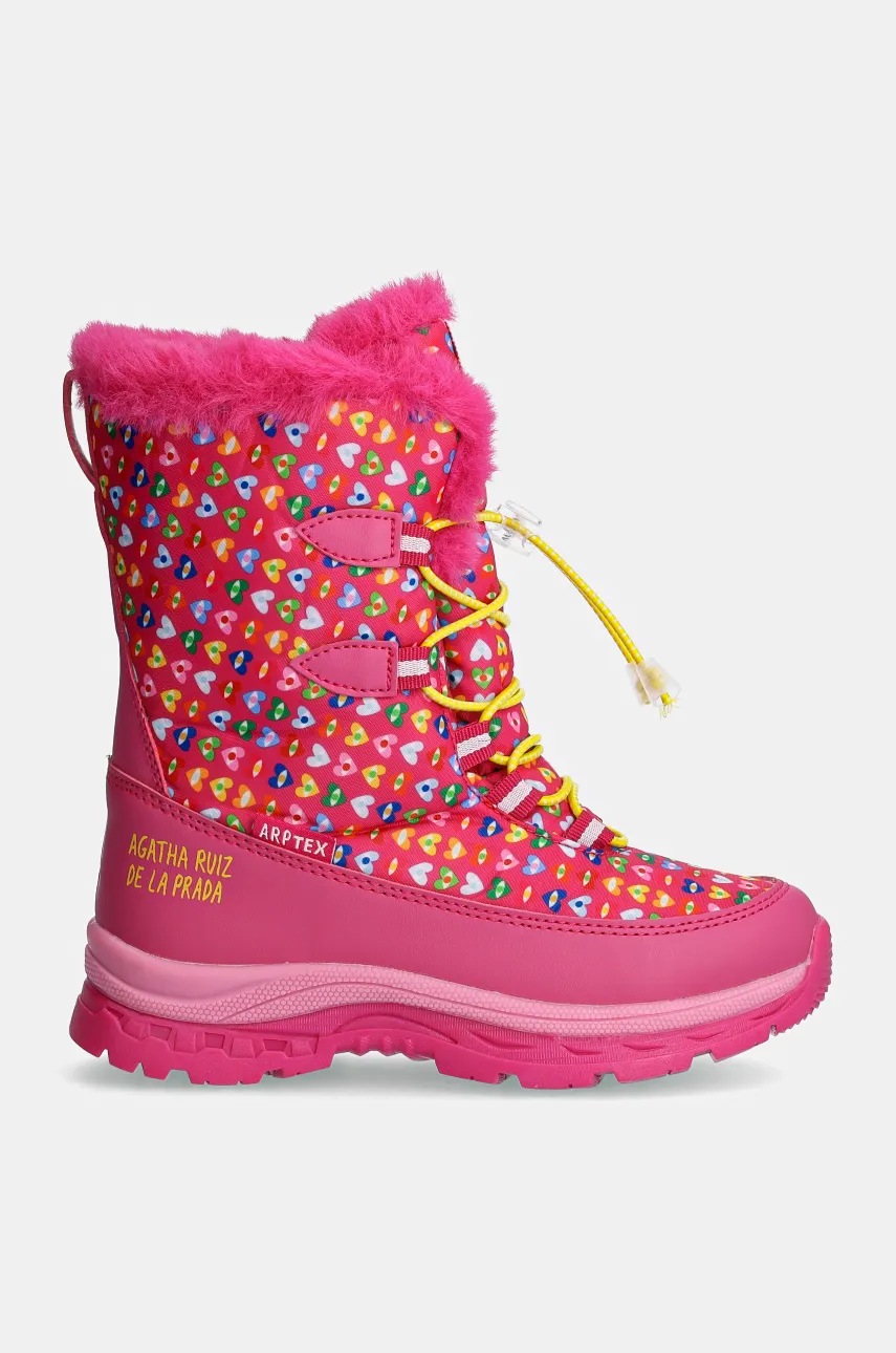 Дитячі чоботи Agatha Ruiz de la Prada колір рожевий 241992
