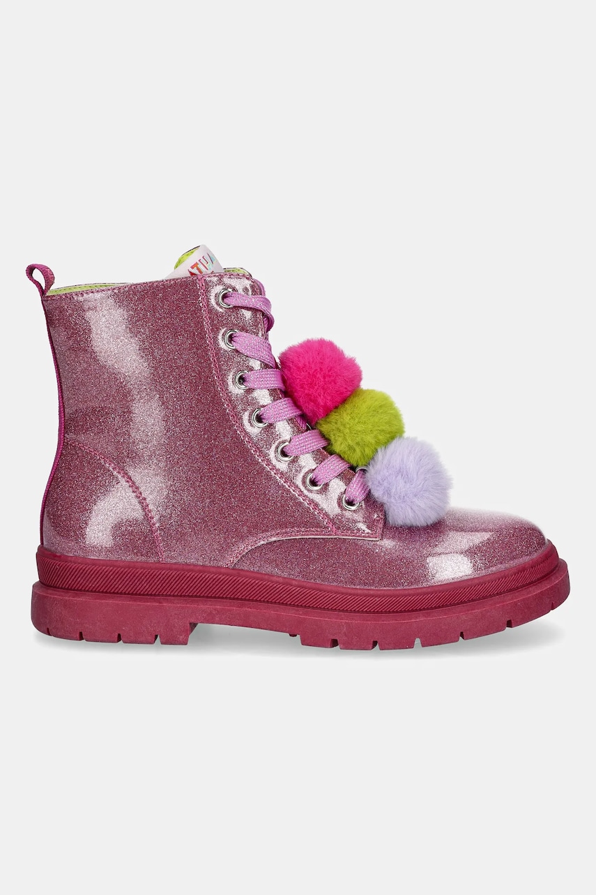 Детские ботинки Agatha Ruiz de la Prada цвет фиолетовый 241961 Детские ботинки Agatha Ruiz de la Prada цвет фиолетовый 241961