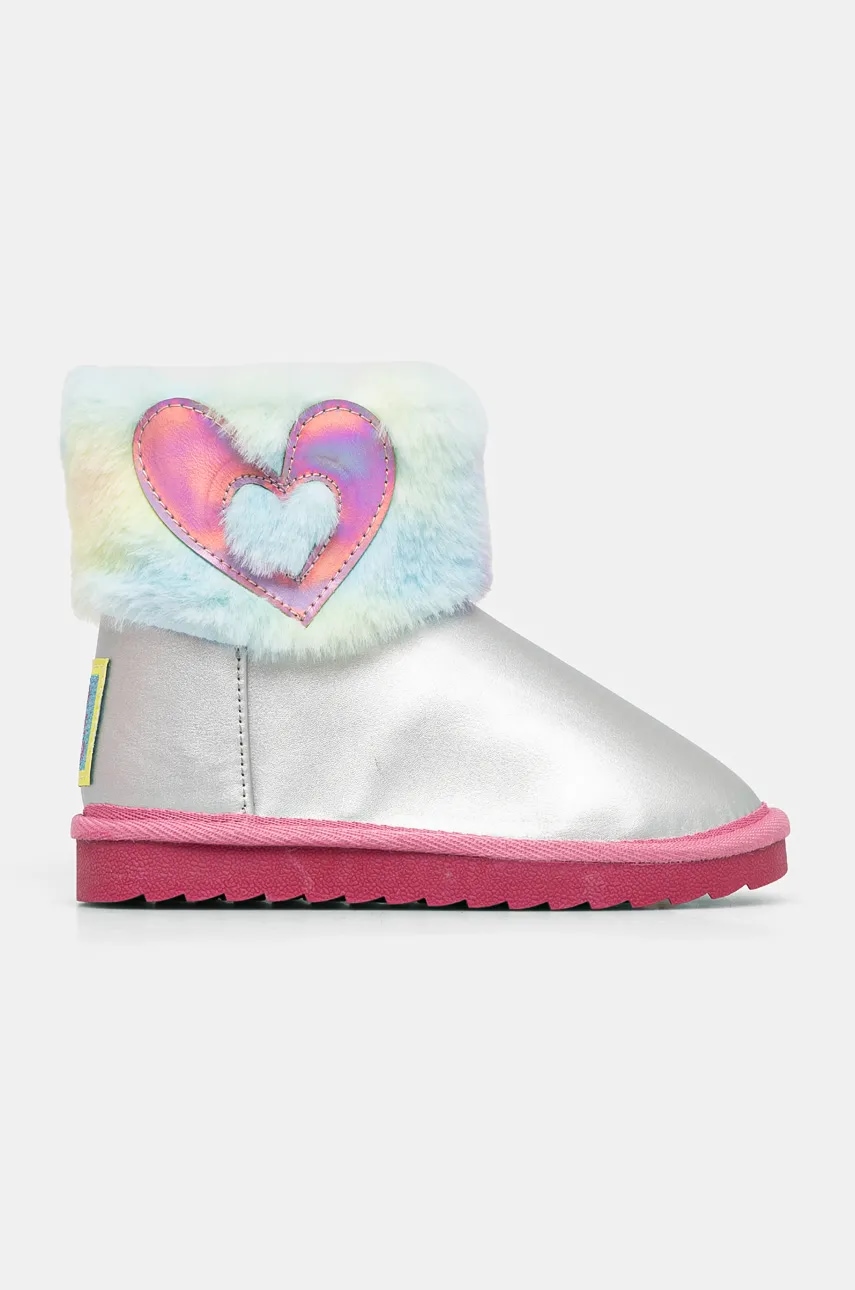 Детские сапоги Agatha Ruiz de la Prada цвет серебрянный 241988 Детские сапоги Agatha Ruiz de la Prada цвет серебрянный 241988