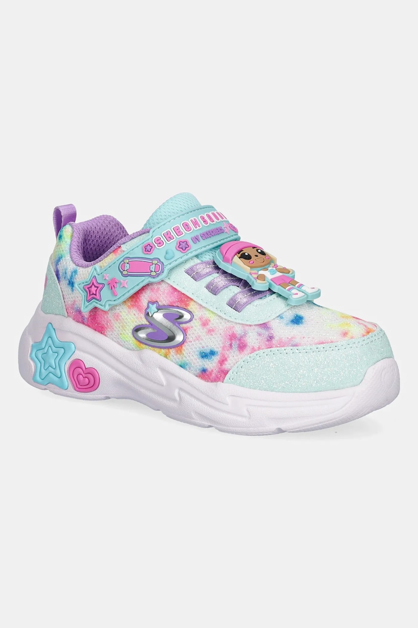 Skechers sneakers pentru copii SNUGGLE SNEAKS culoarea turcoaz, 302214N Skechers sneakers pentru copii SNUGGLE SNEAKS culoarea turcoaz, 302214N
