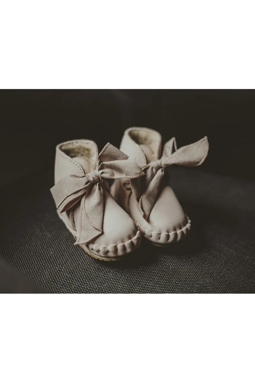 Δερμάτινα βρεφικά παπούτσια Donsje Pina Organza Booties φωτογραφία