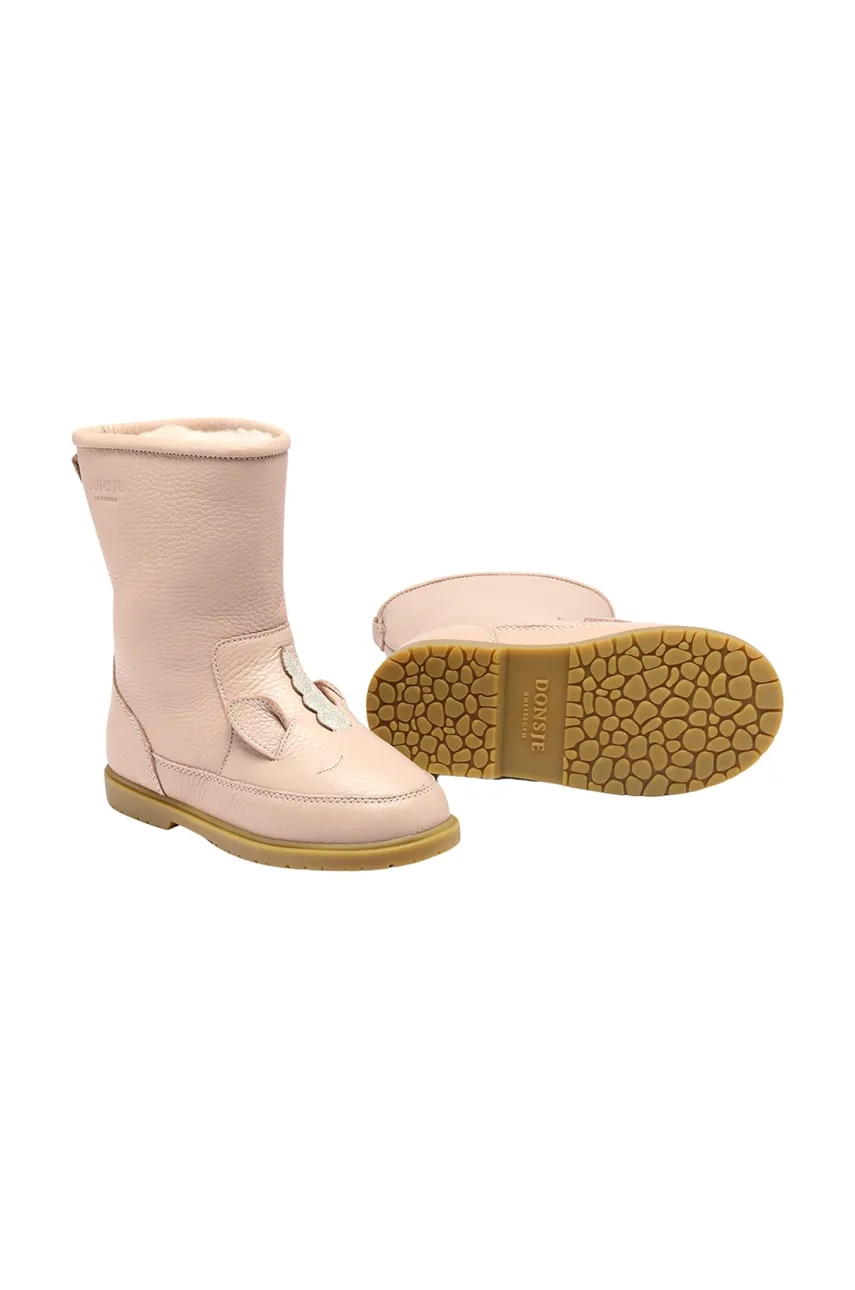 Детские кожаные зимние ботинки Donsje Wadudu Special Boots Unicorn цвет розовый 2022109 Детские кожаные зимние ботинки Donsje Wadudu Special Boots Unicorn цвет розовый 2022109