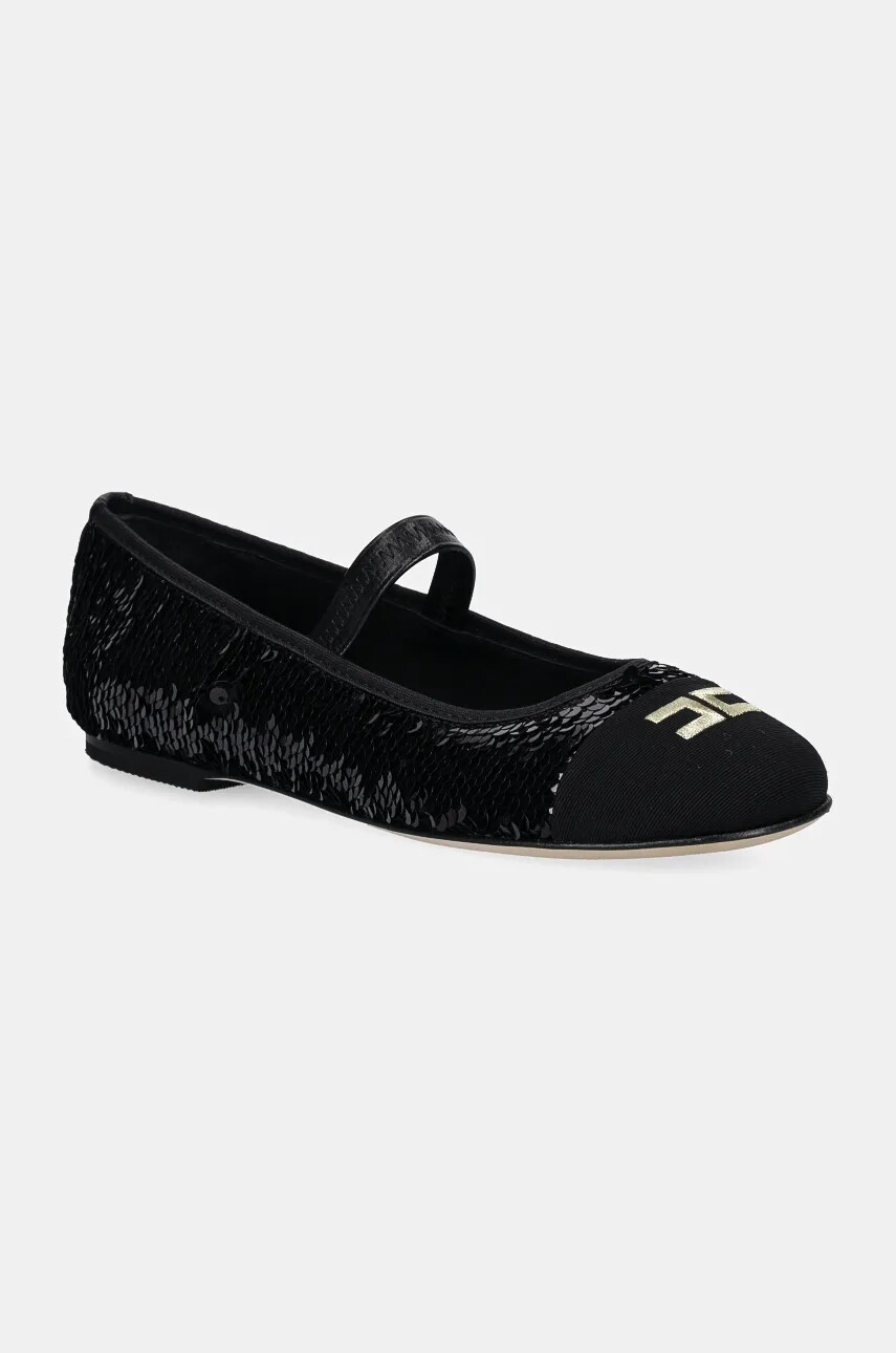 Elisabetta Franchi balerini copii culoarea negru, F4A3.E0096.1788