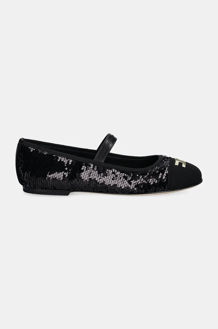 Детские балетки Elisabetta Franchi цвет чёрный F4A3.E0096.1788