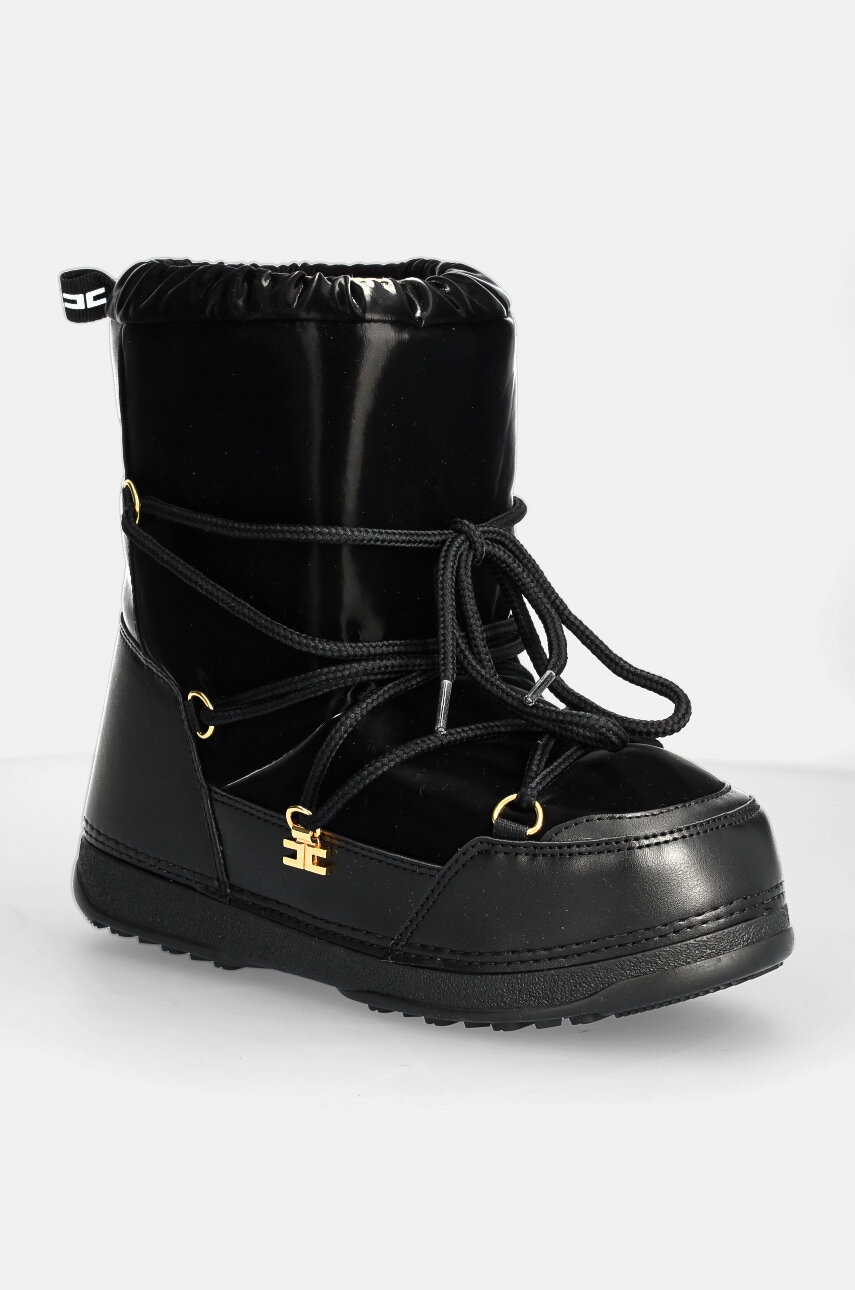 Elisabetta Franchi cizme de iarna copii culoarea negru, F4A6.E0168.1047 Elisabetta Franchi cizme de iarna copii culoarea negru, F4A6.E0168.1047