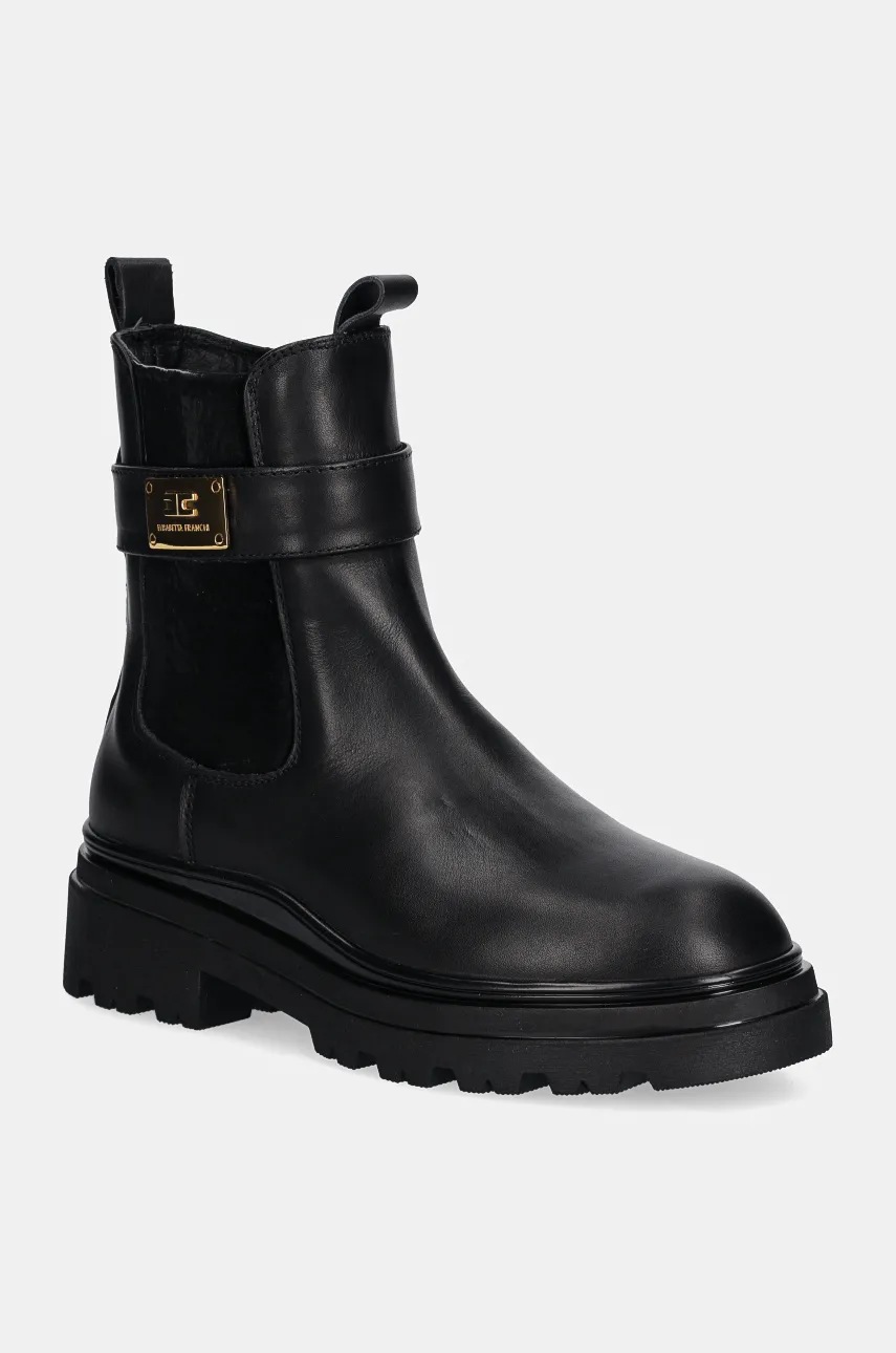 

Детски челси боти от кожа Elisabetta Franchi в черно F4A5.E0150.1117, Черен
