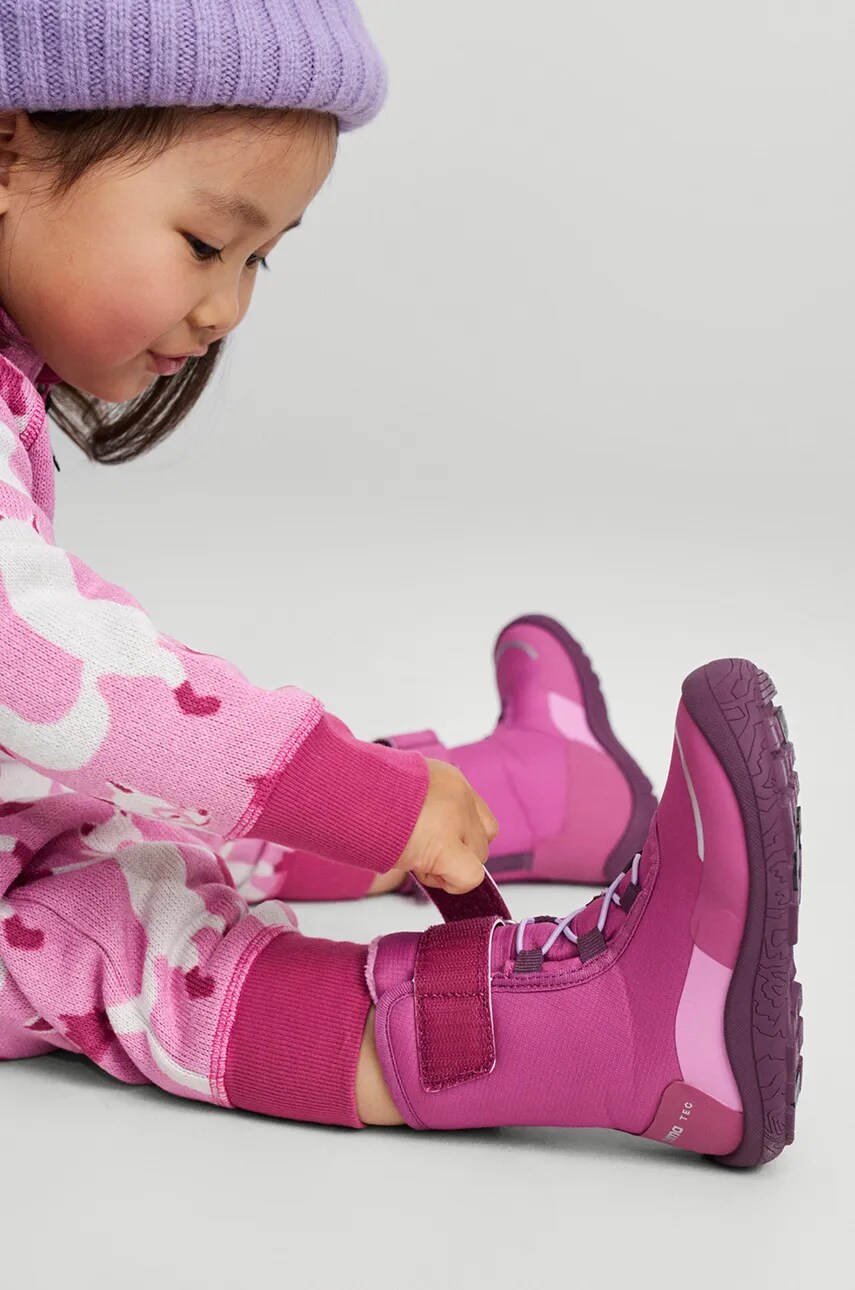 Reima cizme de iarna pentru copii Talvella Kids culoarea roz, 5400150A Reima cizme de iarna pentru copii Talvella Kids culoarea roz, 5400150A