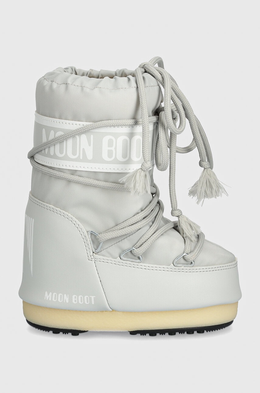 Детские сапоги Moon Boot ICON NYLON цвет серый 80D1400440
